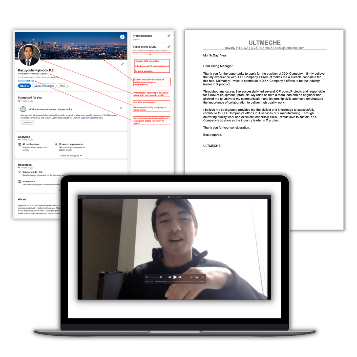 Career Services Bundle - Cover Letter, LinkedIn Optimization, Mock Interview