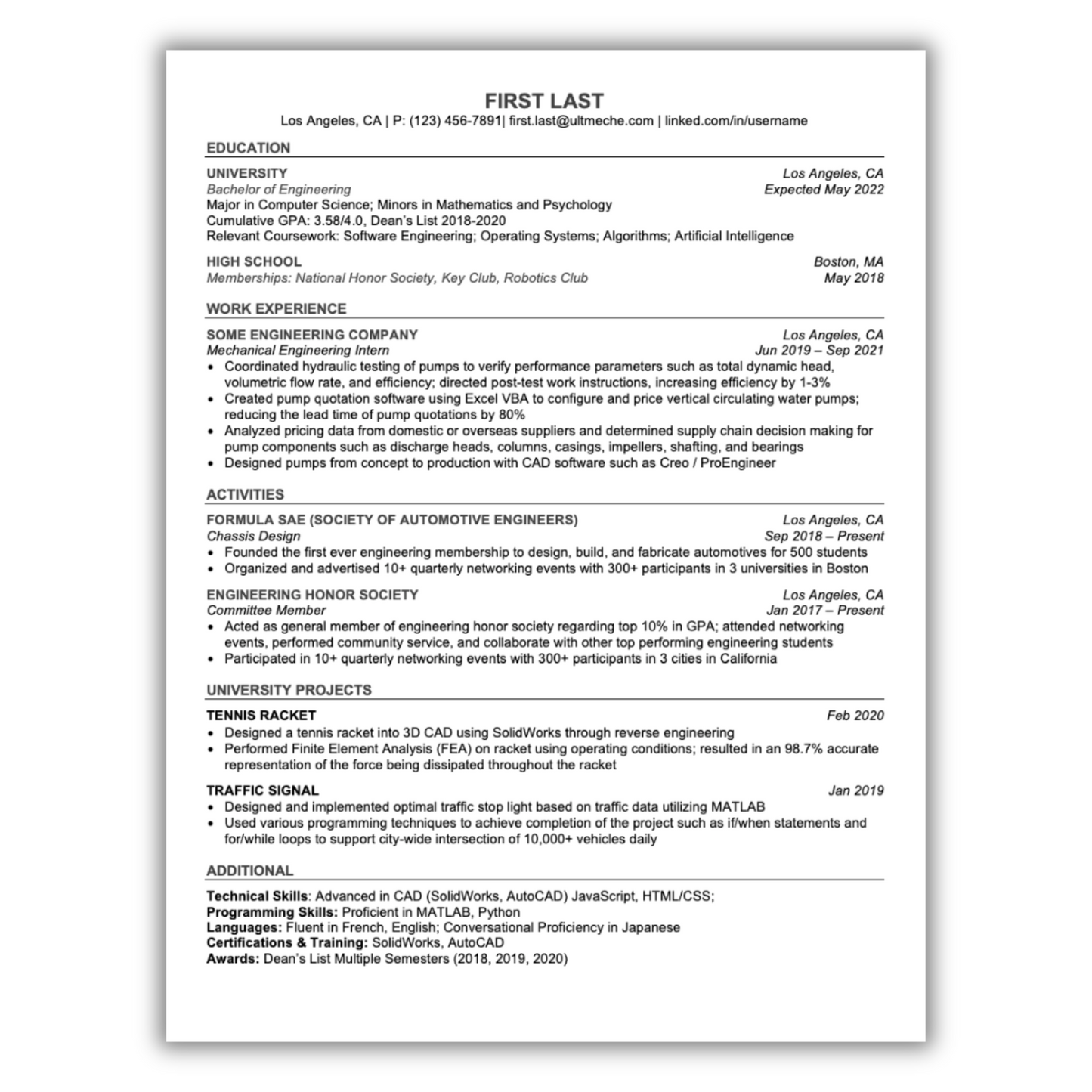 Resume Rewrite - Students, Internships, Co-ops